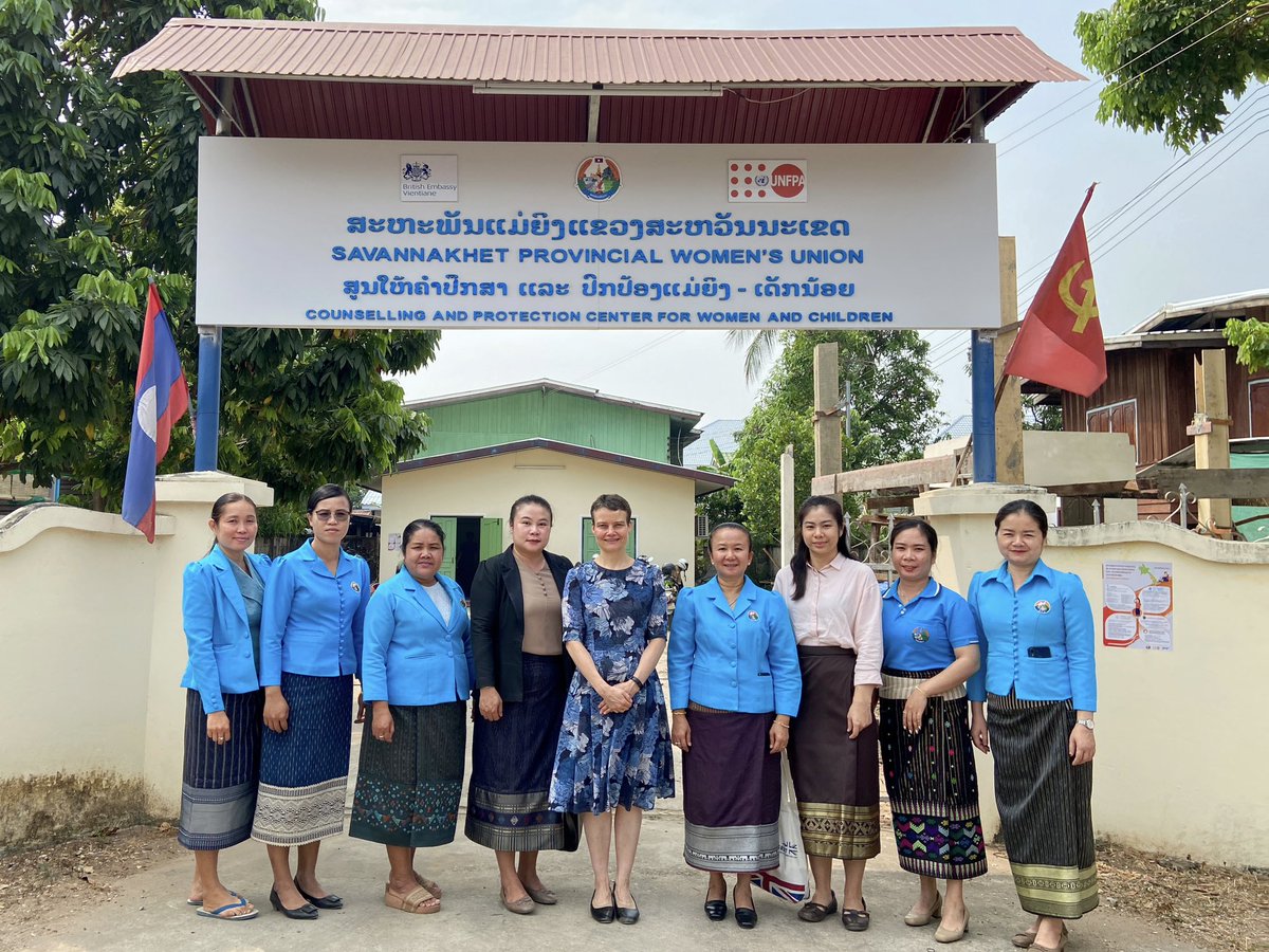 The 🇬🇧 is committed to combatting Gender Based Violence in 🇱🇦 Through our partnership with UNFPA Laos we have provided over £40,000 of funding to renovate the Lao Women’s Union shelter in Savannakhet. Ensuring they can provide accommodation & essential services to women in need.