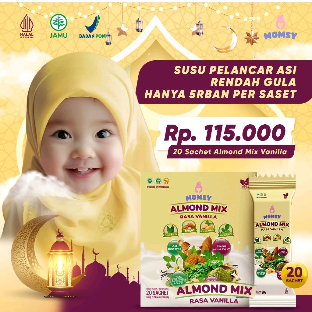 kurdiprima's tweet photo. Cek MOMSY ALMOND MIX RASA VANILLA 20 sachet Susu Pelancar ASI Daun Katuk Daun Kelor Almond Kedelai Rendah Gula BPOM &amp; HALAL dengan harga Rp115.000. Dapatkan di Shopee sekarang! https://t.co/yBtuTKAbZg https://t.co/buEPaiOYto