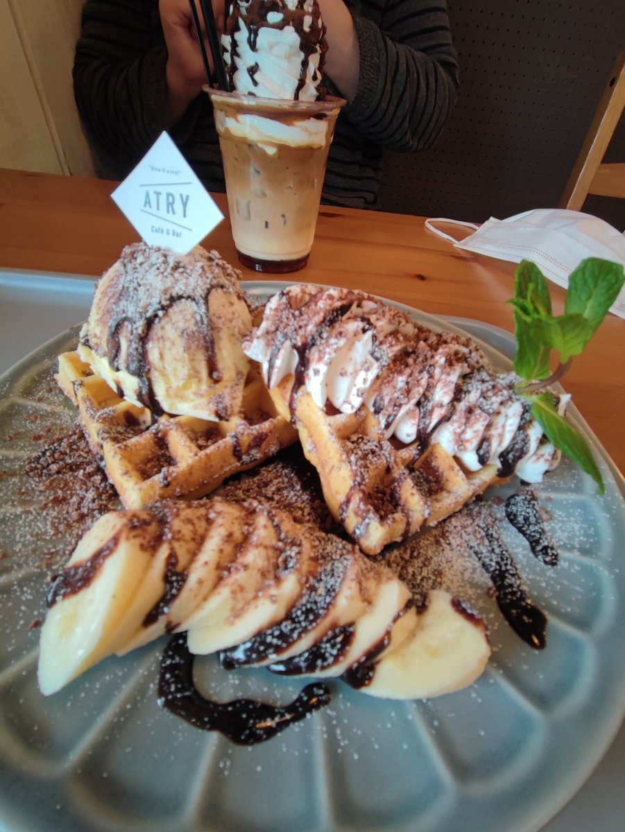 uimontyo's tweet photo. #浅川町　の親戚の店　#ATRY　に嫁さんと２人で来ています

美味しいです！！

#喫茶店 https://t.co/KJpzrwx9dS
