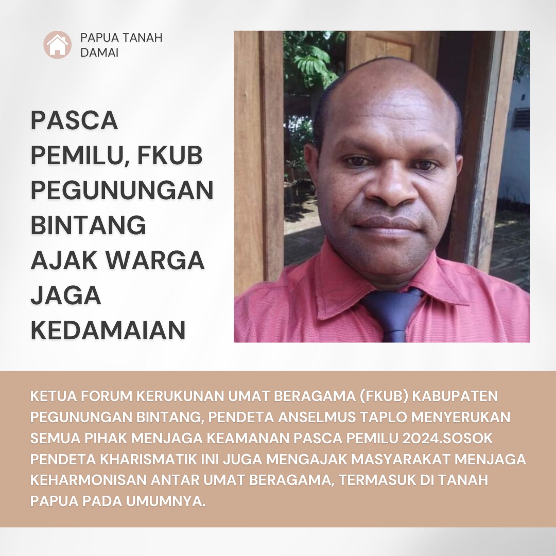 Papua cinta damai, jangan karena kepentingan oknum, ada korban jiwa. Mari kita contohkan kepada saudara kita di luar Papua, kalau pesta demokrasi di Papua aman dan damai.
#PapuaIndonesia #PemiluPapua #Pemilu2024 #PapuaDamai #PemiluDamai