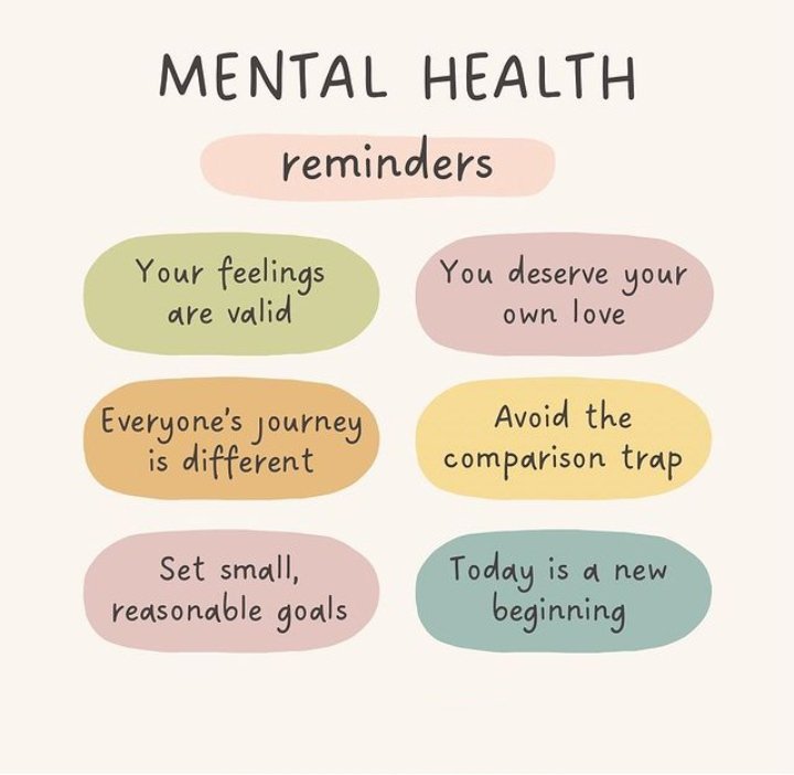 savageclipss's tweet photo. Mental health reminders: https://t.co/jbyiN6XSGG