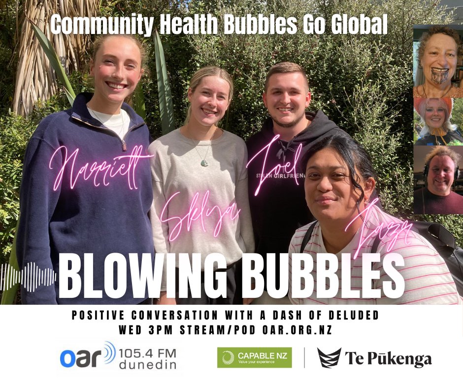 samuelmann's tweet image. Community Health Bubbles Go Global - Jazz Te Kani, Joel Theissen-Papp, Skyla Stadnyk &amp;amp; Harriett Cuttance on their BN community health projects with the community of Holyhead, Wales.
#pod:  accessmedia.nz/Player.aspx?ei…

#BlowingBubblesPod episode 508 @OarFM #OtagoPolytechnic #Nursing
