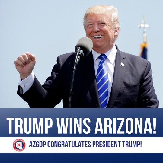 Congratulations President Trump! ⁦@AZGOP⁩ #AZ