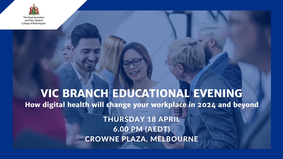 The Victorian Branch is excited to announce A/Prof Jason Dowling from the Australian e-Health Research Centre as one of the speakers at the upcoming educational evening 'How digital health will change your workplace in 2024 and beyond'. Register here ⏩⏩ ow.ly/IM3U50QWhl1