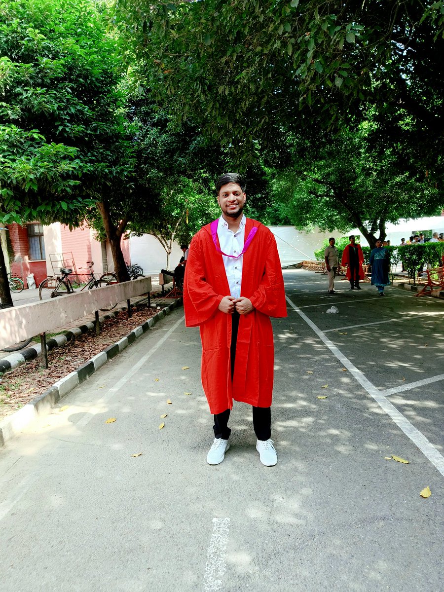 ltanwar2000's tweet photo. Hey everyone! I am thrilled to announce that I have recently graduated from the prestigious IIT Delhi.
A major milestone in my academic journey! I am deeply grateful to my professors, family, and friends who have supported and challenged me throughout this journey. 

#IITDelhi https://t.co/JQDQaI6IiL
