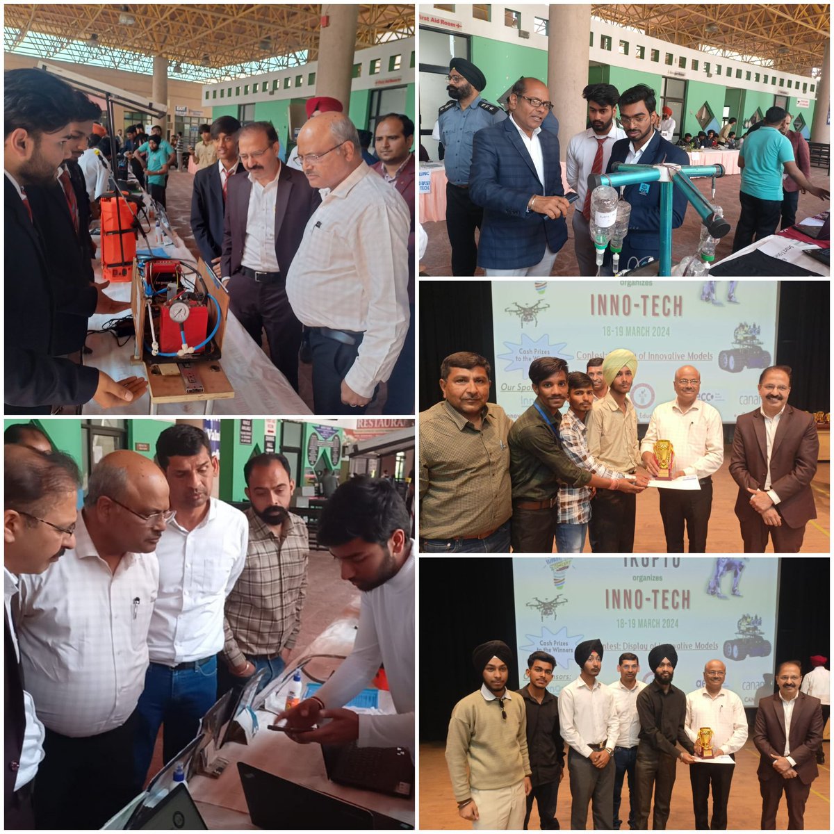 sciencecity_GoP's tweet photo. Glimpses of Day 2 of #innotech2024 organized by #PGSC in collaboration with @IKGujralPTU. Dr. Susheel Mittal, Vice Chancellor @IKGujralPTU was the Chief Guest at this occasion. >400 Engineering & Polytechnic students participated. #19thAnnualDayCelebration https://t.co/a6fdTYSpvG