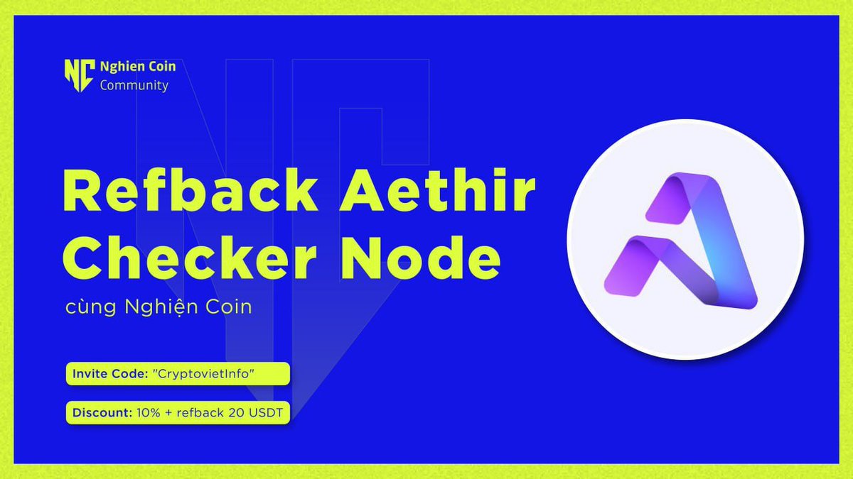 Sự kiện Refback Aethir Checker Node cùng Nghiện Coin 

Hôm nay Nghiện Coin sẽ bắt đầu chiến dịch "Refback Aethir Checker Node cùng Nghiện Coin để hỗ trợ và cảm ơn các anh em trong cộng đồng đã cùng đồng hành cùng tụi mình trong thời gian vừa qua 🫡

📌 JOIN