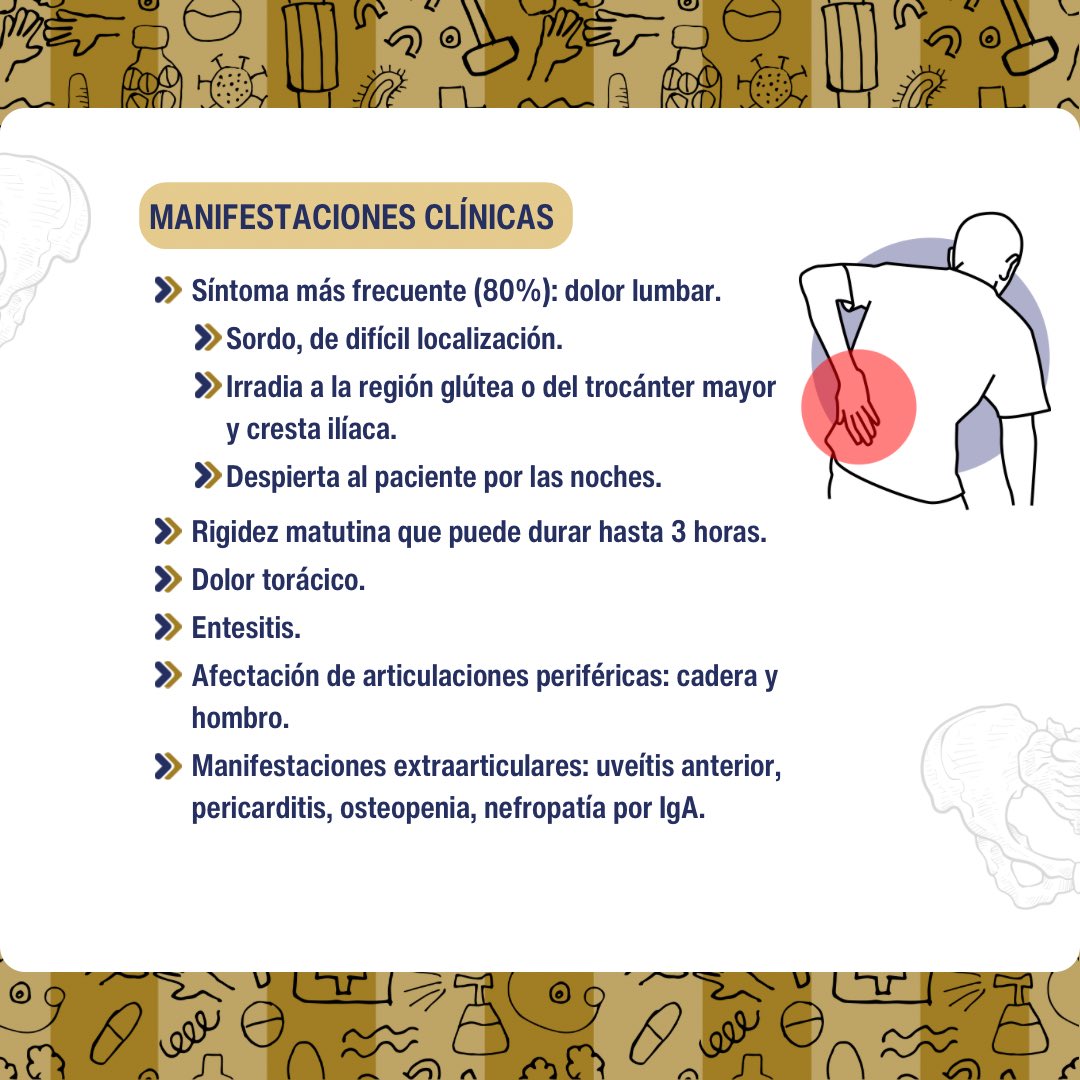 Aesculapyus_MD's tweet photo. Repasa Espondilitis anquilosante con Aesculapyus #ENARM2024 #MIR https://t.co/zc02D2yynN