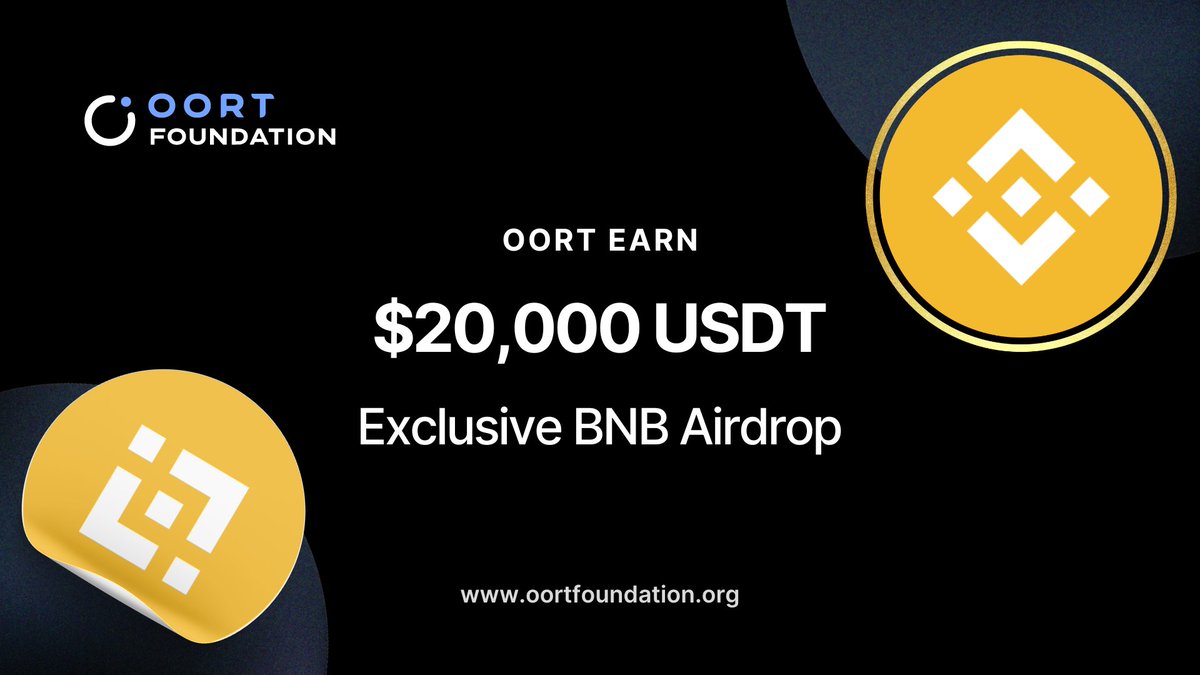 📢 We are celebrating OORT's new role as a #BNBGreenfield storage provider with a $20,000 BNB airdrop on OORT Earn!

👏 Stake 100 $OORT+ and subscribe. Subscription window will be open from Mar 21 at 1 AM UTC (tmr at 9 PM ET!) to Mar 28, 1 AM UTC.