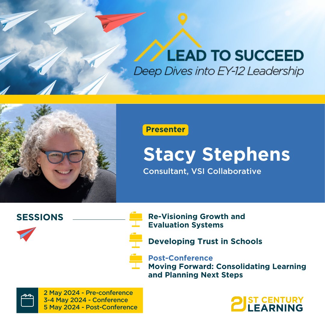 Join Stacy Stephens in her 2.5 deep dive workshop: Re-Visioning Growth and Evaluation Systems at #L2S #schoolleadership Register here: zurl.co/Fbag
