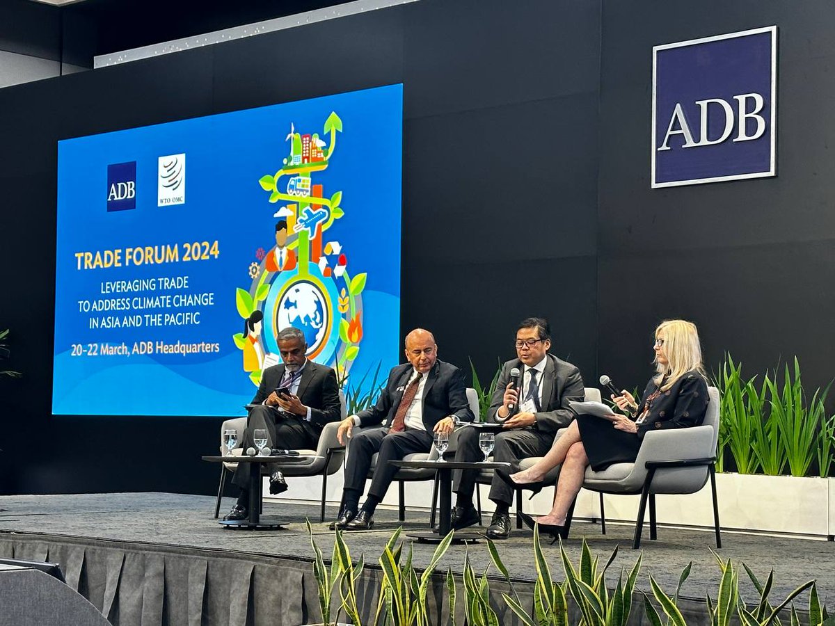 Kulbatyr's tweet photo. Leveraging #Trade to Address #ClimateChange in #Asia and the Pacific. This forum, co-organized by @ADB_HQ and the @wto, will be an initial gathering of key trade and climate stakeholders in the region to understand the interface between trade policy and climate actions https://t.co/j1KxiYLkSc