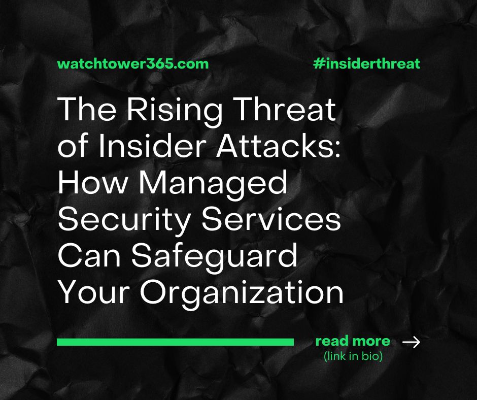 WatchTower365's tweet photo. Insider attacks pose a significant threat to organizations, requiring proactive measures and vigilant #monitoring to detect and mitigate risks effectively. Read more on how to stay ahead of them: https://t.co/DhdcijDWfH  #insiderthreat #threatdetection #cybersecurity https://t.co/go2uuR5FcY