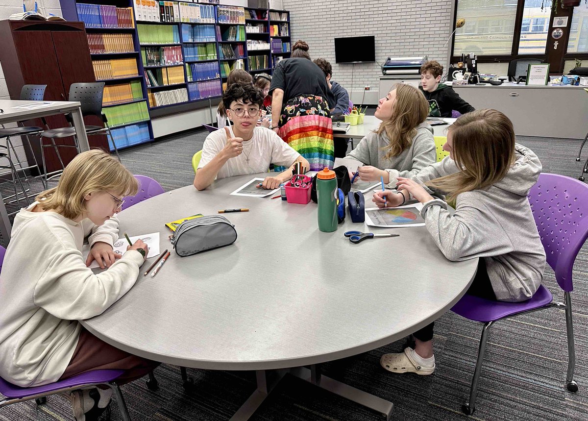 Charlene Tootoosis shared her knowledge of the Cree language with many students today. #EICS