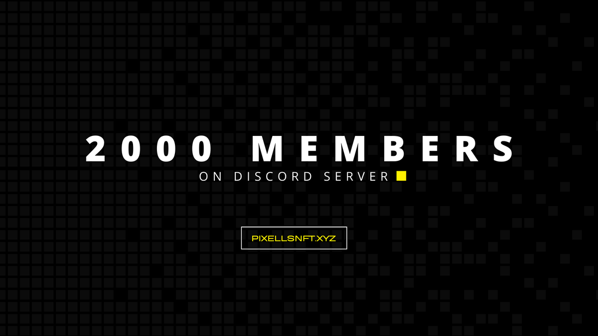 pixellsnft's tweet photo. 🟩  Giveaway Alert! 🟩 

We've reached a milestone of over 2,000 members in our server, and we want to thank each and every one of you!

One OG in this post, to participate:

🟩- Follow us
🟩- Retweet
🟩- Like
🟩- Tag 3 friends

48h ⌛

$SEI #Pixel #Pixelart #SEI https://t.co/EOziO4LDeS