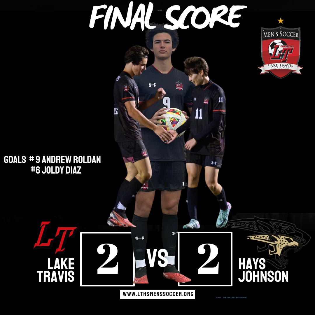 Varsity ends in a draw 2-2 First Goal by #9 Andrew Roldan, assist by #13 Ayden Sadat Second Goal by Joldy Diaz, assist by #3 Christian Crespell JV Black 1-1 Goal By Garrett Pataky JV White 0-2