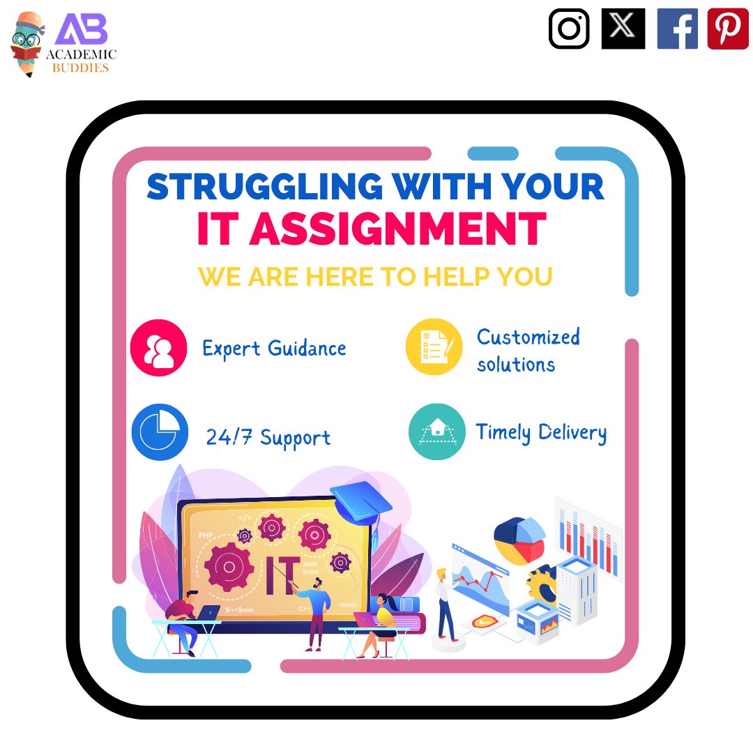 ac_buddies's tweet image. Struggling with your IT assignments? Don't worry, we've got you covered! Our expert team is here to provide top-notch IT assignment help tailored to your needs. Visit: bit.ly/46R3Xgb
#ITAssignmentHelp #TechSavvySolutions #ExpertAssistance