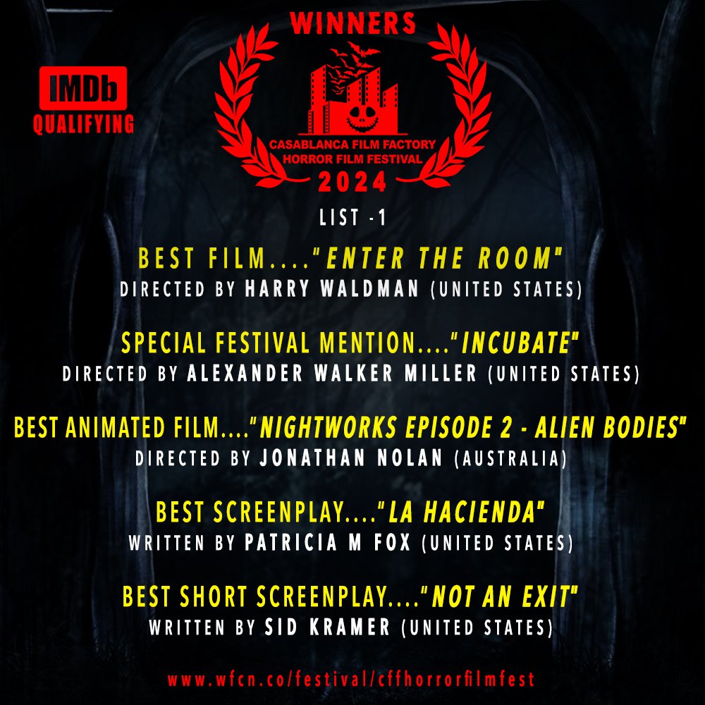 Casablanca Film Factory Horror Film Festival tweet media