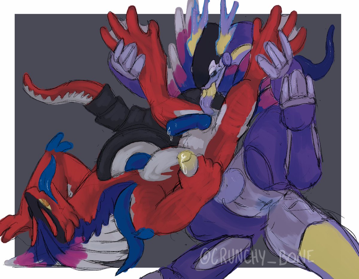 steamybone's tweet photo. my horny ass could not be a pokemon trainer 
#Lycanroc #luxray #koraidon #miraidon https://t.co/5OSRt1FCmu