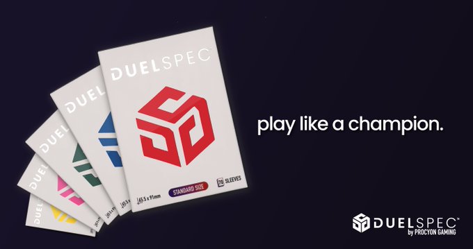 GIVEAWAY TIME! 

I'm giving away 5 Packs of winner's color choice(while supplies last) of the NEW DuelSpec by @DuelSpec_PG!

 To enter follow these steps:  
FOLLOW <a href="/Rawsborn/">Rawsborn</a> 
FOLLOW <a href="/TCRGamingTX/">The Champion's Reserve / TCR Gaming</a>  
LIKE &amp; REPOST this post  
Winner announced Friday March 30th!