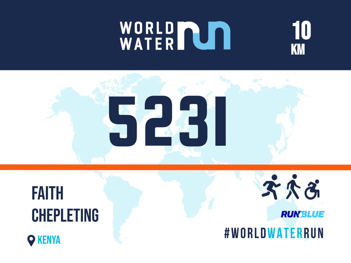 I ran the #WorldWaterRun today, March, 20 in honour of #WorldWaterDay March, 22 to call for peaceful governance and cooperation in the water sector #water @Thirst4Water @minaguli