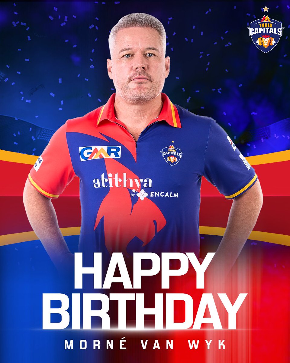 Join us in sending a roaring Happy Birthday to our wicket-keeper batter, Morne Van Wyk 🏏🎉 Your passion, skill, and sportsmanship have inspired us all 🌟🥳 #RukengeNahi #LegendsAssemble