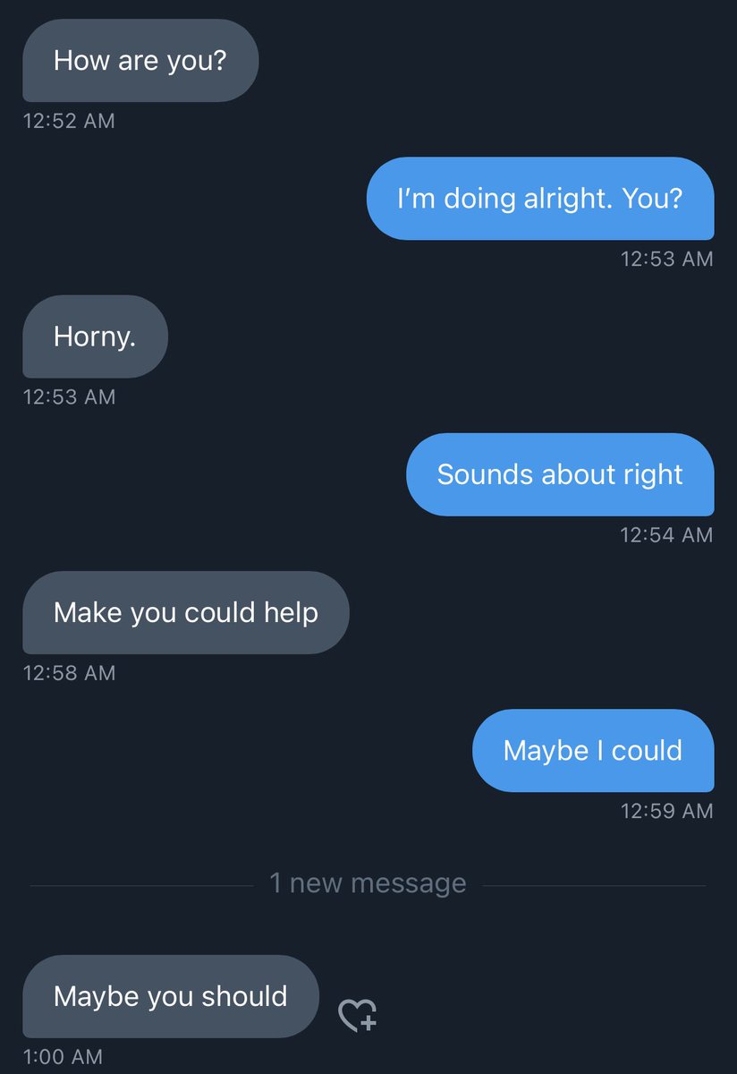 TheElfMage's tweet photo. Alright no. Sorry, but for the love of god if you’re going to message me at least make it interesting.

Compared to your TL posts, this shit is barebones as fuck. https://t.co/PN38nezKVZ