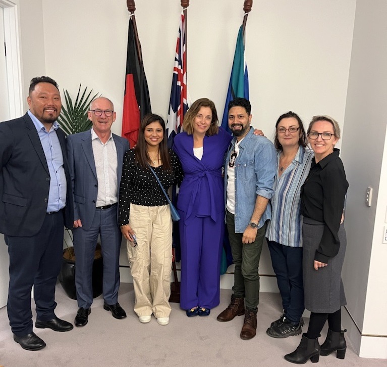 Aged care members from @HSUNSW met with Minister for Aged Care @AnikaWells today, celebrating our win in the Work Value Case and discussing the importance of addressing workforce issues in the new Aged Care Act. HSU members are changing aged care!