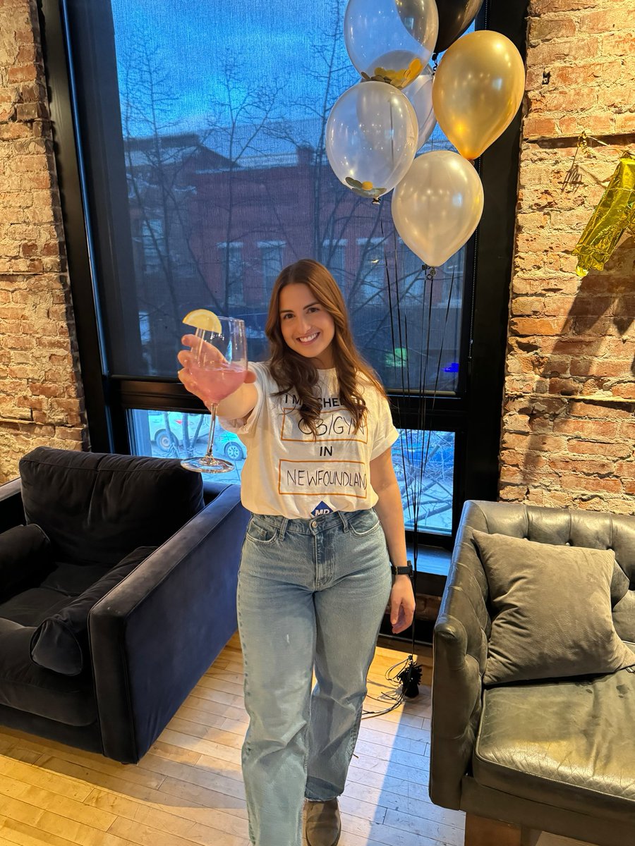 sarherst's tweet photo. I get to be an OBGYN…AND I get to train in Newfoundland??  Beyond thankful for this dream match and everyone who supported me along the way 🩷🫶🏻 #MatchDay2024 https://t.co/NhZPSCk88H