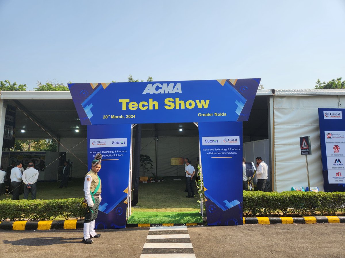 Get ready for an exciting kickoff to the ACMA Tech Show with Global Autotech Ltd. & Subros Ltd. Join us to explore cutting edge technologies molding India's path to global mobility excellence. Stay tuned for the latest updates from the show! #TechShow #MobilityExpo