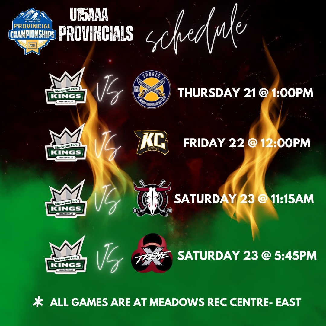 Getting closer to our first puck drop of provincials . First game is on Thursday, who is coming to cheer the Flyers on??? #provincials #u15aaa #spkac #aehl