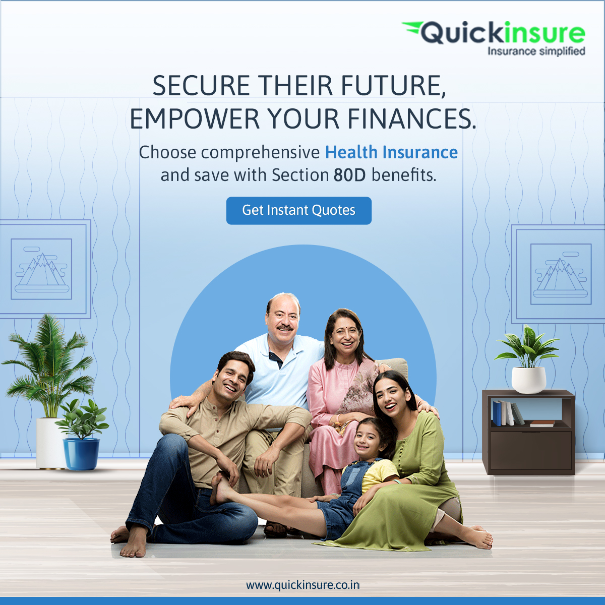 quickinsureInd's tweet image. Secure their future, empower your finances! 
Choose #HealthInsurance &amp;amp; save with #Section80D benefits. Enjoy #TaxBenefits on premiums paid &amp;amp; safeguard your loved ones. 
Visit us at bit.ly/3P8nweg  to find the perfect #Insurance.
#SaveTax #Buyonline #Quickinsure