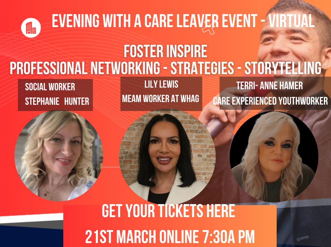 Check out this AMAZING event for care experienced, younger care leavers, social workers, and foster carers. If you get your tickets early there’s a discount, and it’s only £9,99 if you are care experienced: eventbrite.ie/e/864389039887… please share or come along!