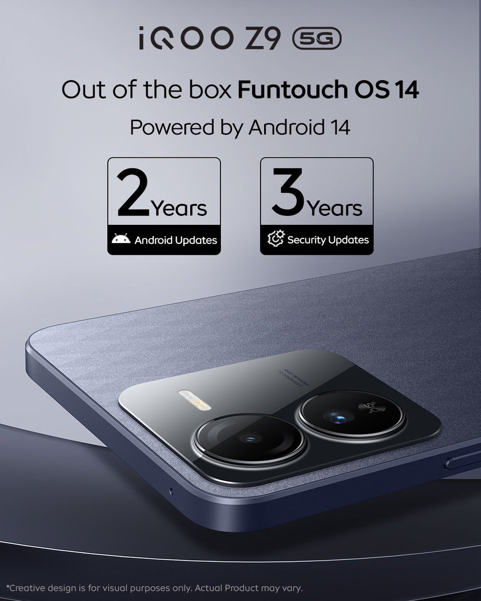 nipunmarya's tweet image. #iQOO&apos;s quest to deliver seamless performance goes on. 2 + 3 years of #FuntouchOS14 updates on our new #iQOOZ9.

Comment with #FullyLoaded if you&apos;re excited.