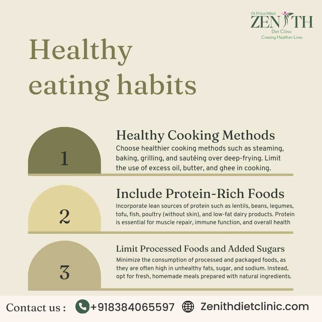 Revolutionize your daily routine with the power of healthy eating! 🌟 Let Zenith Diet Clinic guide you on a journey to vibrant health and wellness. 🍎✨ 

#EatWellLiveWell #HealthyHabits#instagood #instapost #instagram #dietingtips #DietitianApproved #EatingWell #eatgoodfeelgood