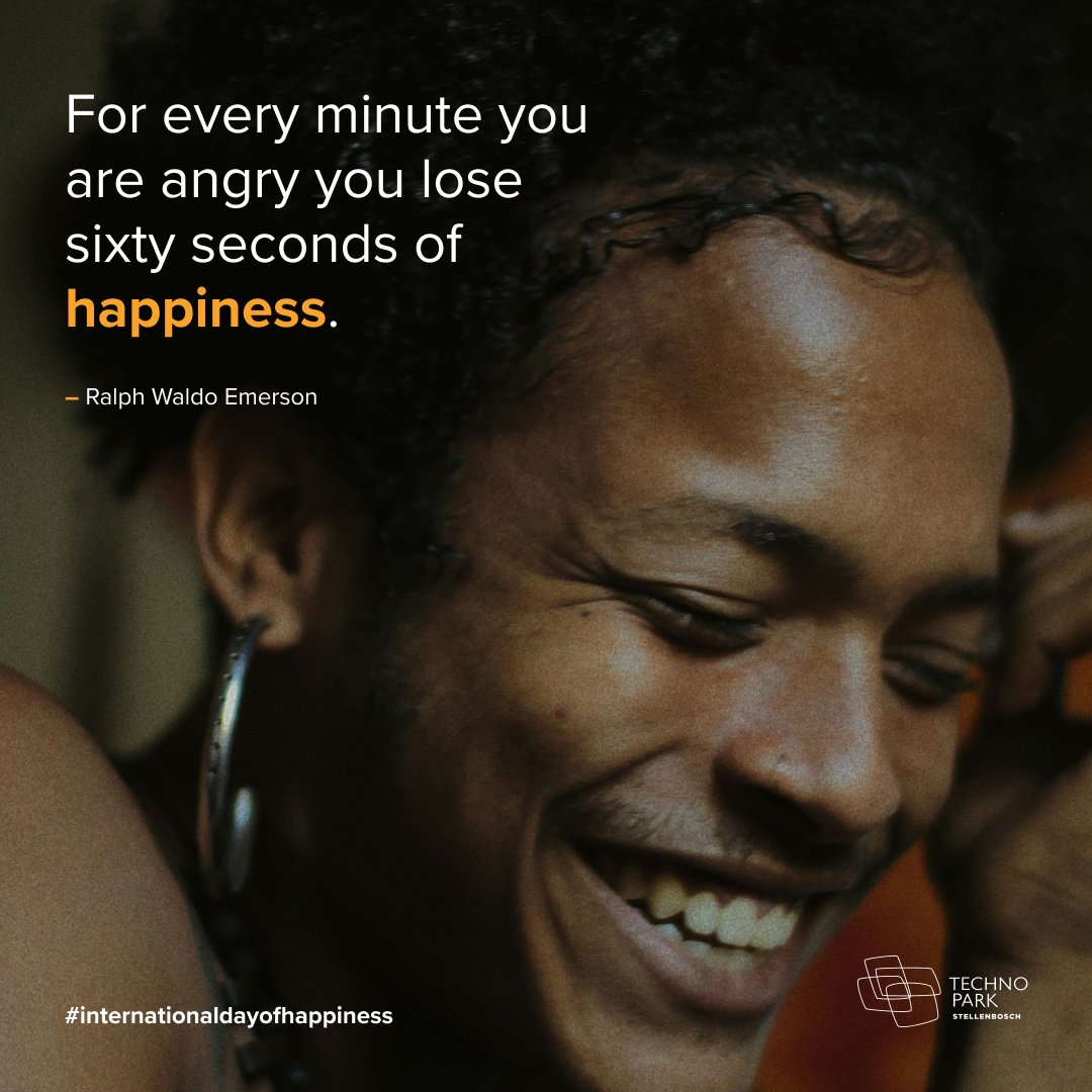 Today, take a moment to think of all the things that make you happy, on this, the International Day of Happiness. Now go and spread the smiles 😃

#internationaldayofhappiness #happiness #technopark #stellenbosch