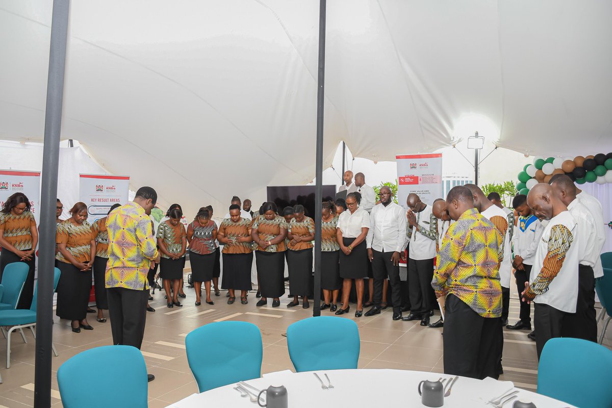 @KNBStats Choir belting out strategic tunes as we begin the program for the launch of the Strategic Plan 2023-2027 as the roadmap for production of quality statistics for public good. The Kenya Statistics Code of Practice will also be launched. @KeTreasury @Planning_Ke