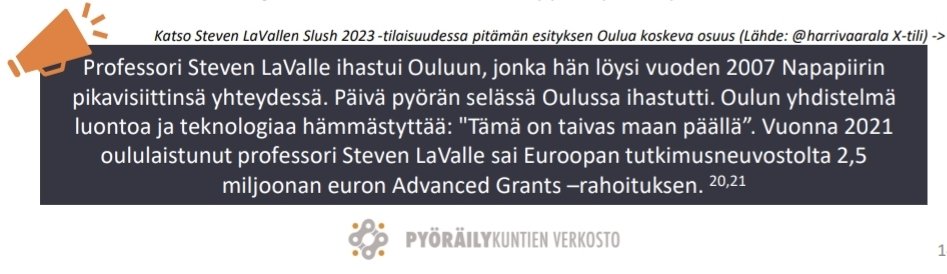 Tinkerlmatz's tweet photo. @MikaSalonoja @harrivaarala Tilastointia / kyselyä ei varmaan ole, mutta tapauksia tunnetaan 😁 Tämä Kunnossapito Kuntoon -raportista (01/2024) @pyorailykunnat @oulunkaupunki https://t.co/v8KDBq2AV0