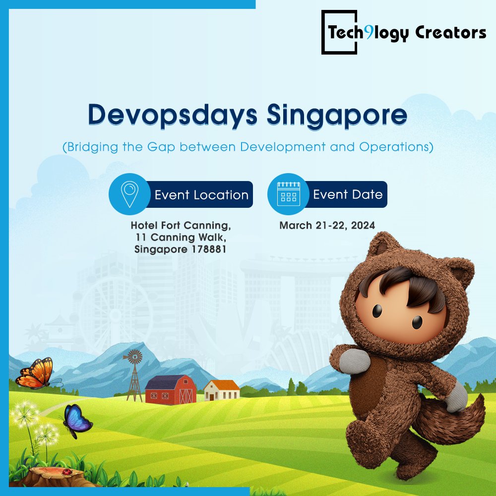 #Devopsdays is organizing its sixth edition, this time in Singapore. Mark the dates i.e. 21st & 22nd March 2024 to explore more of software development and IT infrastructure operations:- surl.li/rsvod

#Tech9logyCreators #devopsSingapore #devopsdays2024