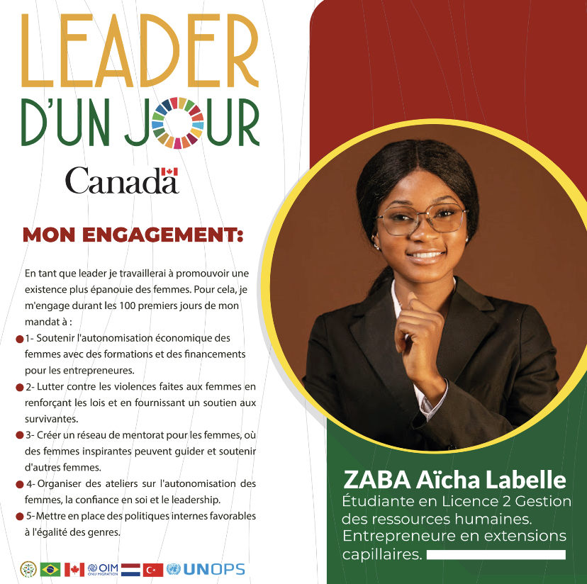 AmbCanBFA's tweet image. Pour souligner la #JIF2024, le 13 mars, nous avons reçu ZABA Aïcha Labelle, Ambassadrice d'un jour du 🇨🇦 au #BurkinaFaso. 

Avec @HermannCAN,
♀️visite de femmes vulnérables
♀️rencontre homologue @TC_VagaduguBE
♀️présidence forum des partenaires 

Journée inspirante et mémorable!