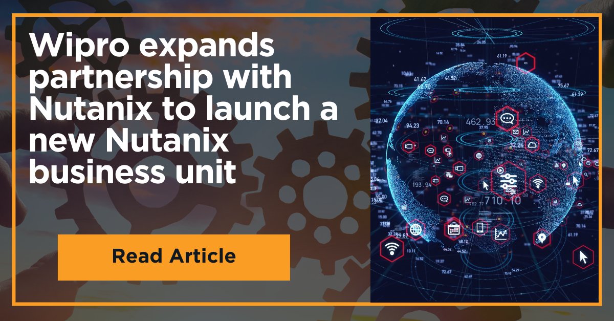 IntTechChannels's tweet image. .@Wipro and @nutanix have announced the launch of a new Nutanix-focused business unit. Together, they will help mutual clients accelerate their digital and hybrid multicloud journeys and maximise the value of their Nutanix Cloud investments.
Full article:
intelligenttechchannels.com/2024/03/18/wip…