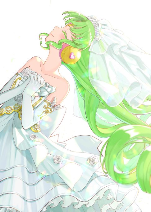 「closed mouth wedding dress」 illustration images(Latest)