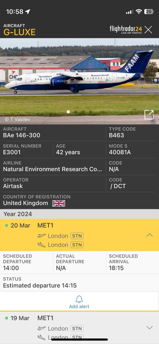 G-LUXE will be spraying today 14:00 - 18:15 Here is its flight plan from yesterday. This is a government-funded operation. You can track it live on FlightRadar24.com #chemtrails #GeoEngineering #WeatherModification #StratosphericAerosolInjection