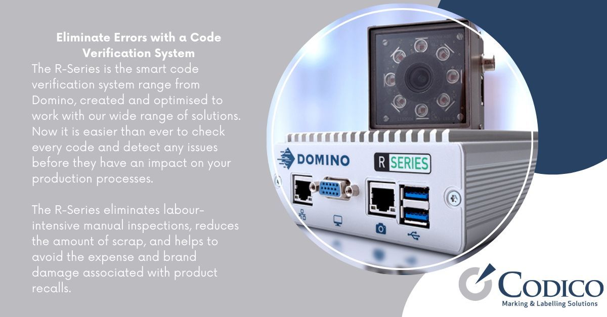 CodicoDist's tweet image. 🔍 Elevate your code inspection standards with the cutting-edge R-Series Code Inspection System! #VisionInspectionSystem #CodeVerification #BatchCoding #BatchMarking #IndustrialPrinting buff.ly/3qjEAja