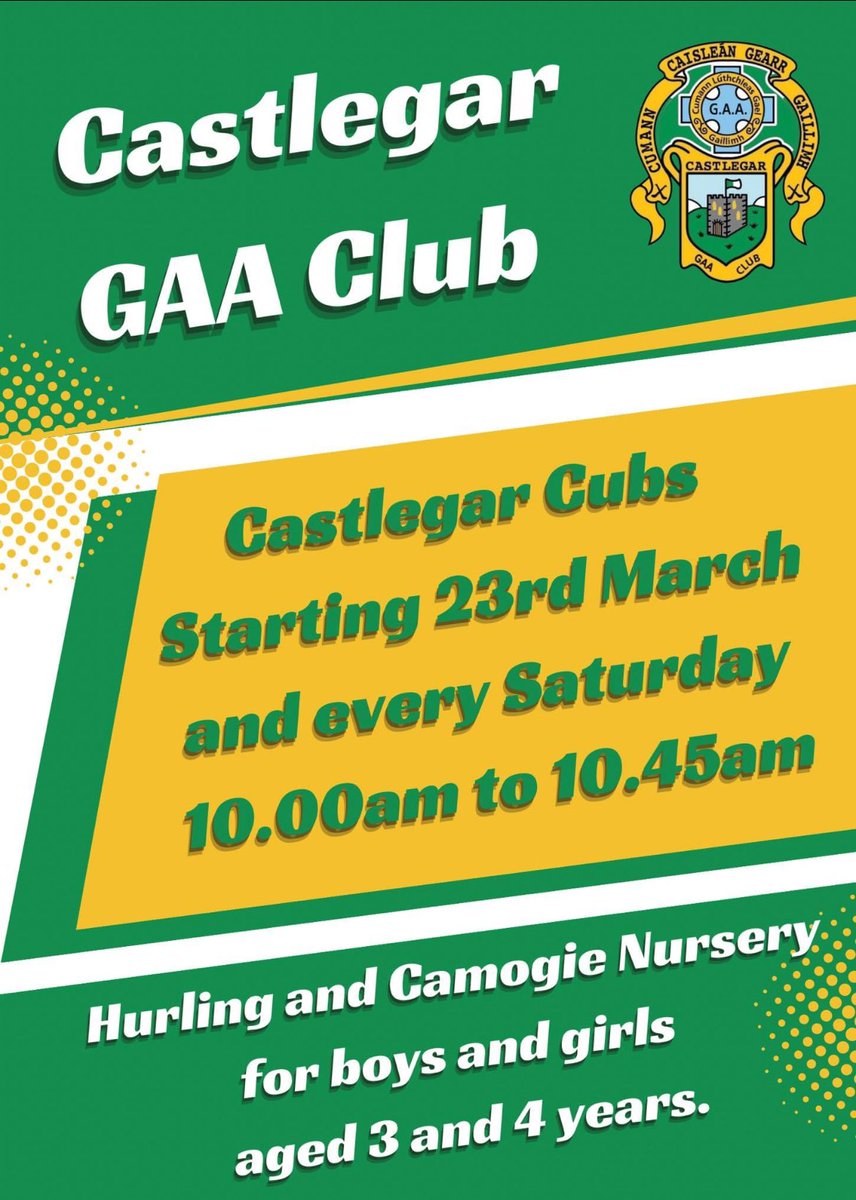 🌈 Castlegar Cubs are back 🌈 We are delighted to let you all know that our extremely successful Castlegar Cubs are back in action starting from this Saturday 💫 We are very excited to see all the new boys and girls for our new season of Cubs! ⭐️ Questions? Just reach out!