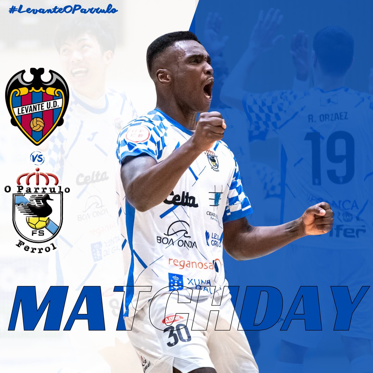 ⚽ MATCHDAY ⚽

🛣️ ¡Recuperamos la visita aplazada al Levante UD!

⏰ 20:45 horas
📍 Pabellón Municipal de Paterna

💪 ¡Vamos a por tres puntos muy importantes!