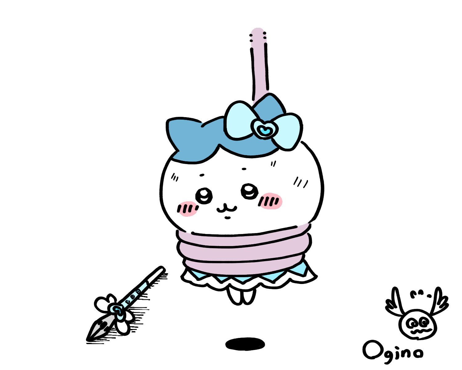 ちい　手描き　イラスト　リクエスト ✏️こんにちは❤️簡単イラストのエンママです☺️ ✏️今回は