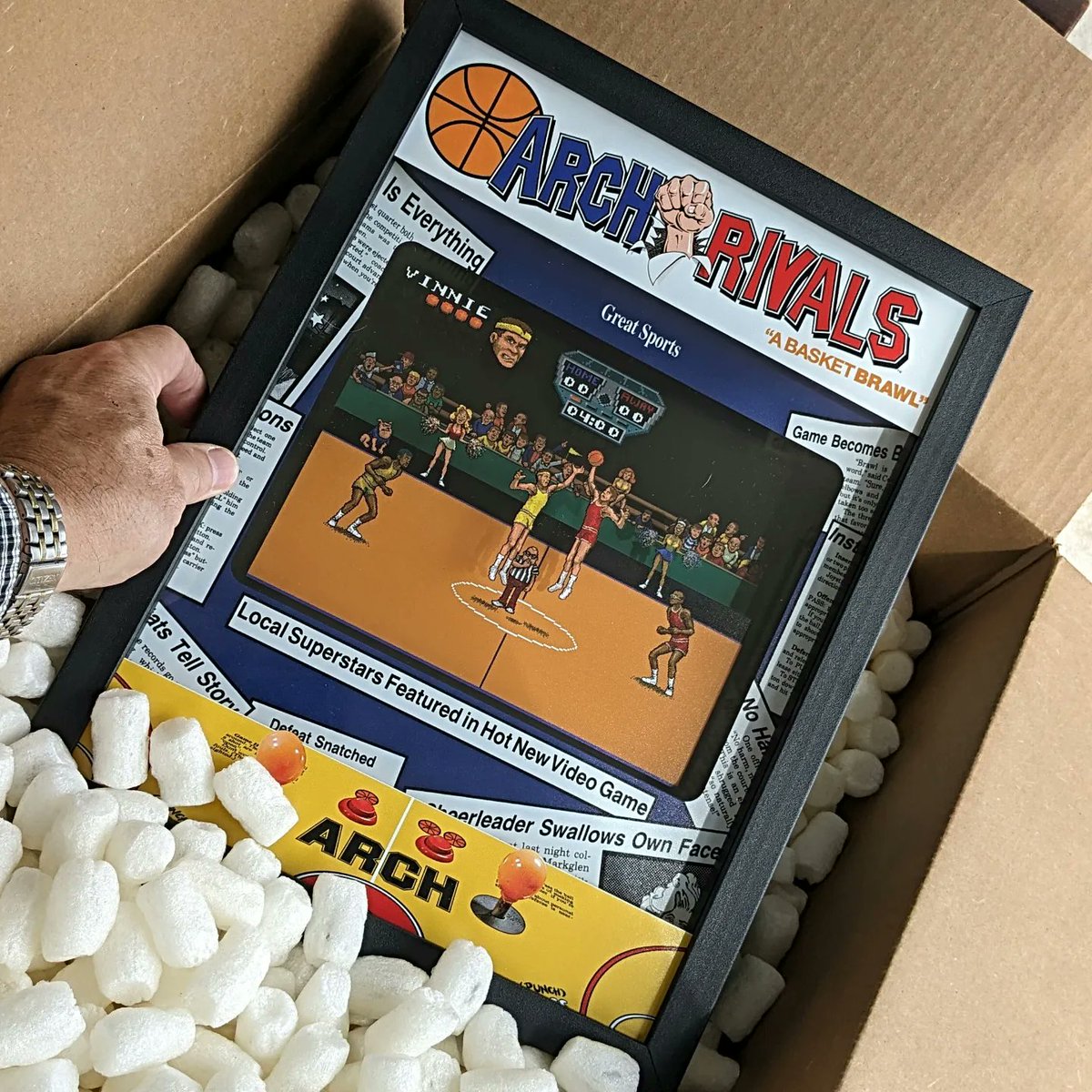 ... Unboxing a new Arcade Shadowbox from ARTOVISION ... Great 3D effect.
#arcade #rampage #archrivals