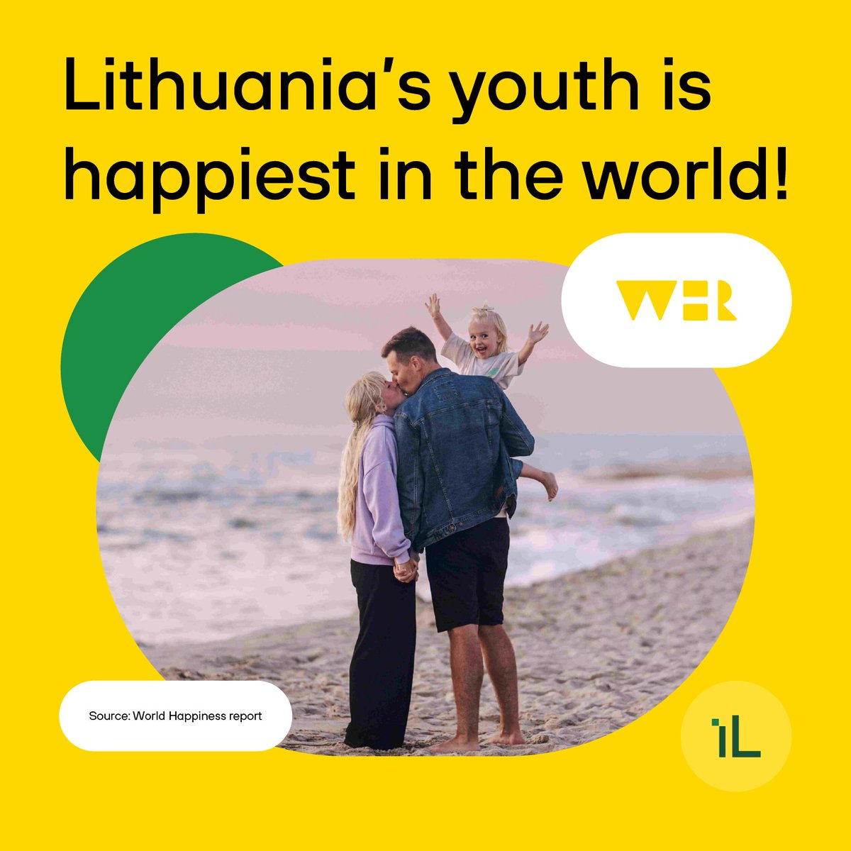 🌟 Lithuania's youth lead in happiness! Ranked #1 for those under 30 in the World Happiness Rating, #Lithuania climbed to 19th overall. Let's keep aiming higher for a happier future! 💛 @HappinessRpt