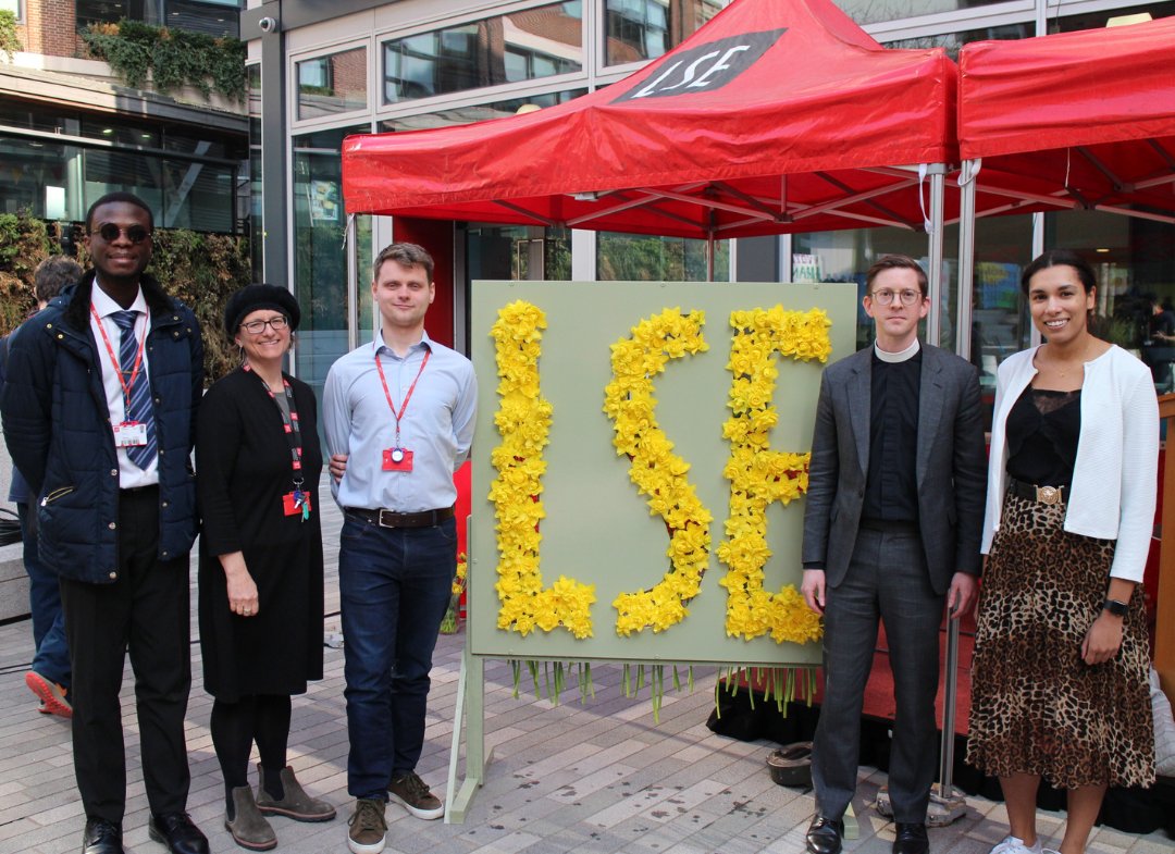 Today we say goodbye to one of our longest-serving team members, Cameron Howes. Cameron came to study at LSE in 2015, joining our BFL course and the Israel and Palestine programme, before working at the Faith Centre and @LSE_RGS for the next six years. We'll miss him greatly!