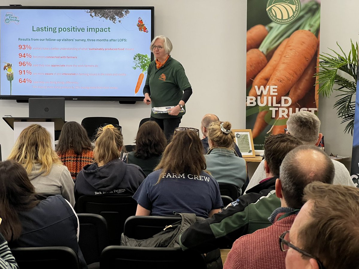 And we’re underway! Excited to have a huge number of farmers joining us at @BHBCentre today in Northamptonshire, launching #OFS24👏🤩 Farmers have joined us for a day of workshops and upskilling - ready for their events on 9th June! farmsunday.org